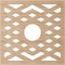 Ekena Millwork Chevron Wood Fretwork Pierced Ceiling Medallion, Alder, 18"OD x 4 5/8"ID x 1/4"T CMWP18X18X0250CHAL - alternate 4
